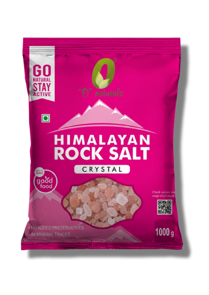 O Naturals Himalayan Rock Salt – Crystal (1kg)