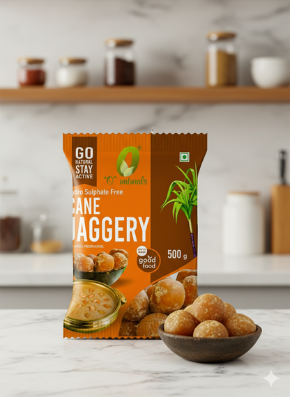 O Naturals Cane Jaggery – Hydro Sulphate Free (500g)