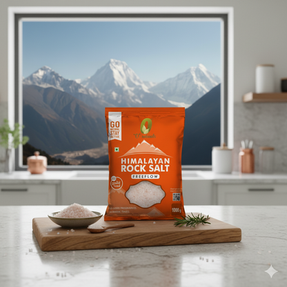 O Naturals Himalayan Rock Salt – Free Flow (1kg)