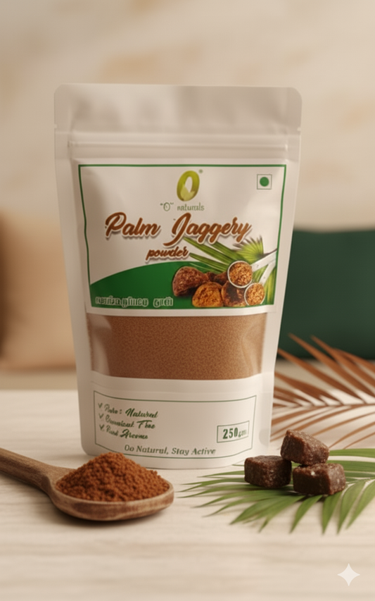 O Naturals Palm Jaggery Powder – 100% Natural (250g)