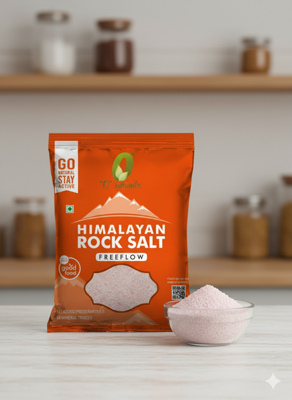 O Naturals Himalayan Rock Salt – Free Flow (1kg)