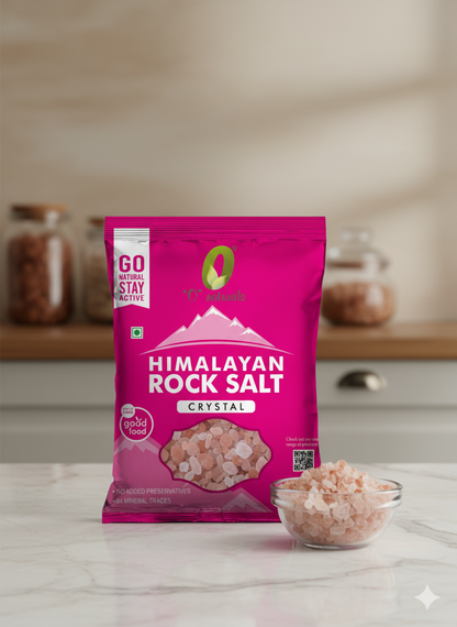 O Naturals Himalayan Rock Salt – Crystal (1kg)