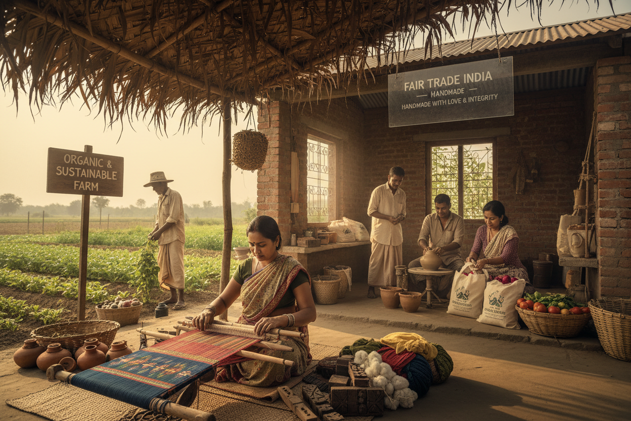 Our mission is to support Indian artisans, farmers, and small manufacturers by giving them a platform that values craftsmanship, transparency, and fair pricing.